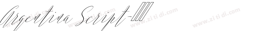 Argentina Script字体转换